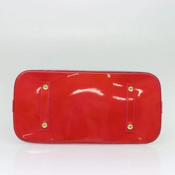 LOUIS VUITTON Monogram Vernis Alma GM Hand Bag Rose Pop - Picture 6 of 16